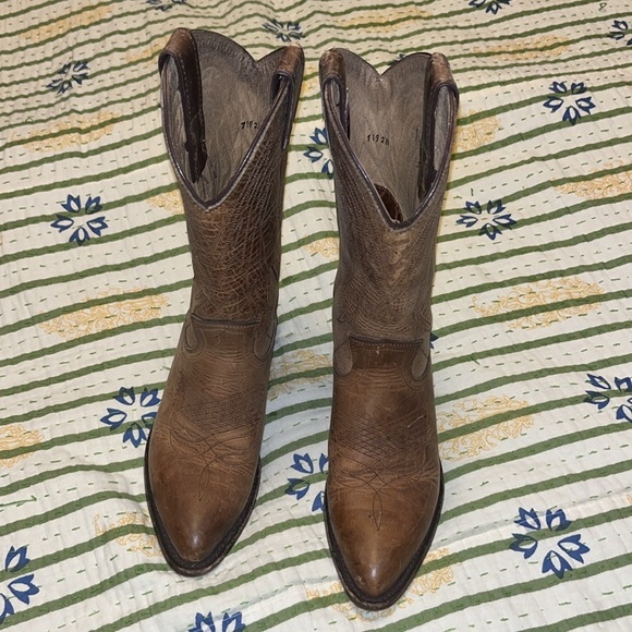 Frye Cowboy Boots - Brown Leather - Picture 5 of 7